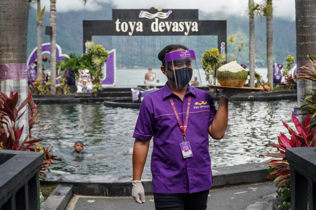 New Normal di Toya Devasya Natural Hot Spring Water Park Bali