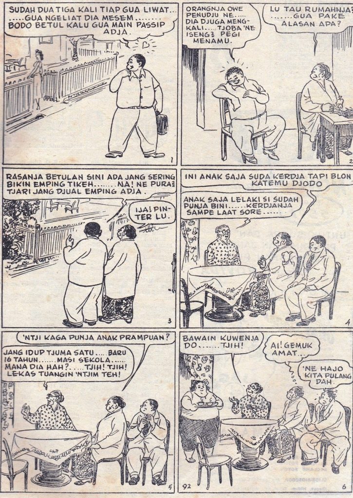 Put On - Komik Strip Karya Kho Wang Gie. Terbit Sejak 1931 di Harian Sin Po.