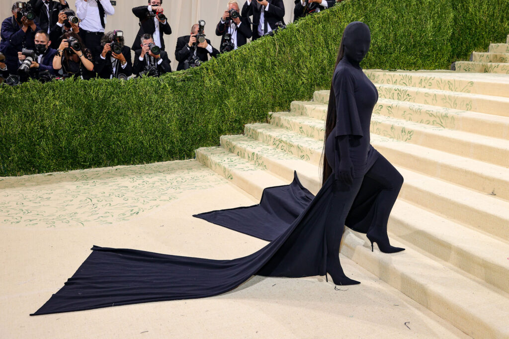 Kim Kardashian attends The 2021 Met Gala 