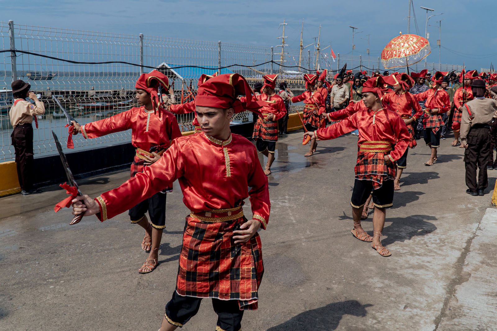 Penyambutan Rombongan Muhibah Budaya Jalur Rempah di Pelabuhan Benteng Selayar-1